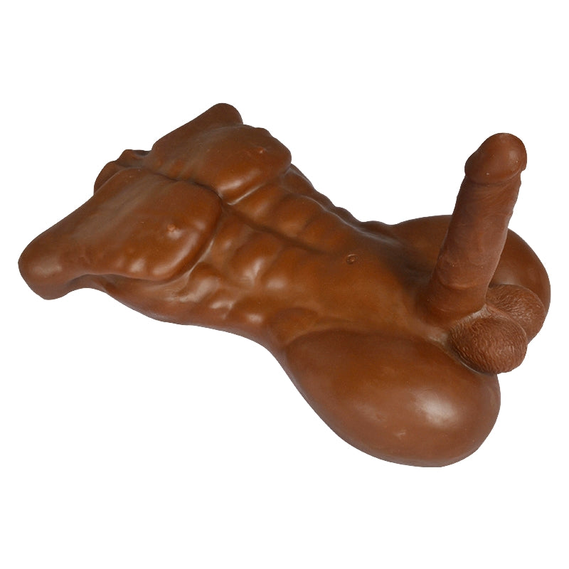 Ebony Chest and Penis